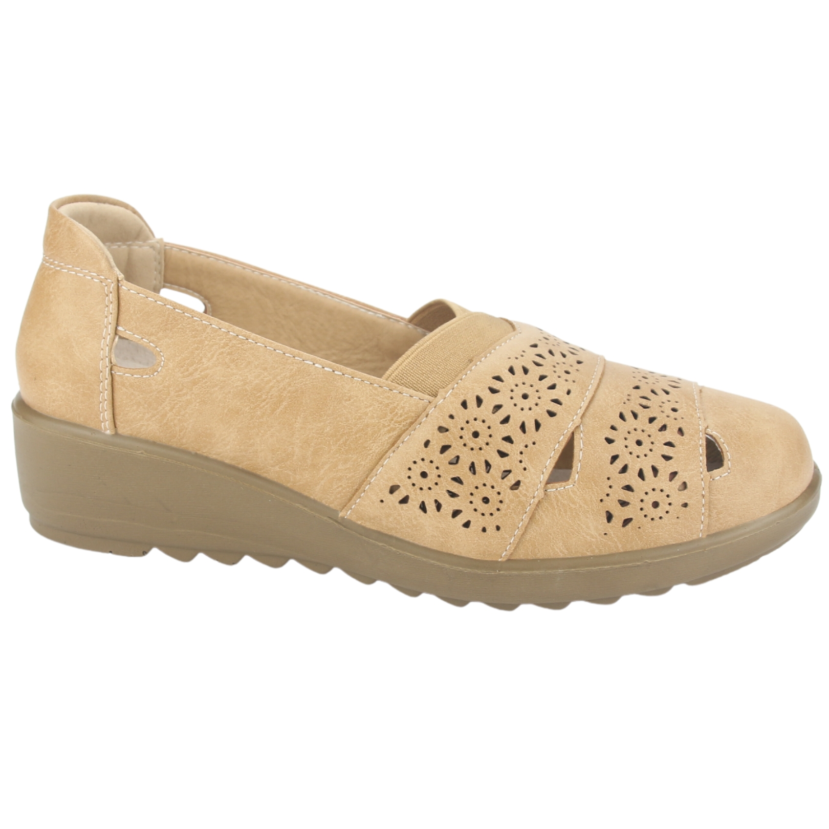 MOCASINES MUJER CHALADA BEIGE DEZA-1 CASUAL - 1