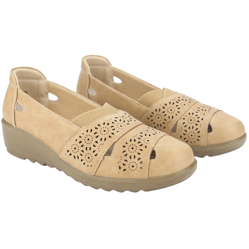 MOCASINES MUJER CHALADA BEIGE DEZA-1 CASUAL - 4