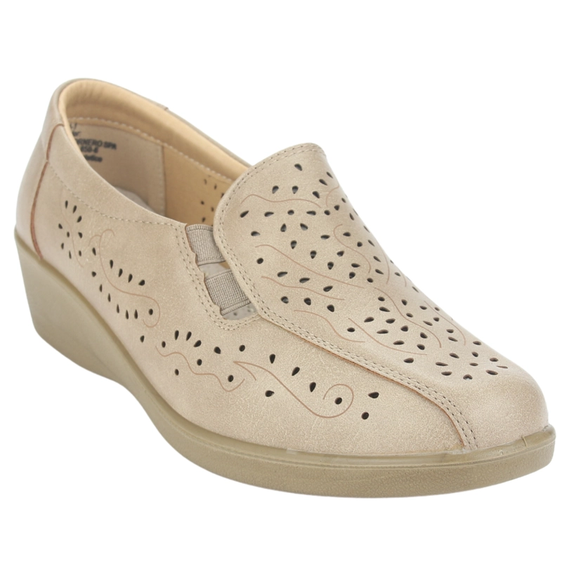 MOCASINES MUJER CHALADA BEIGE DINA-1 CASUAL - 3
