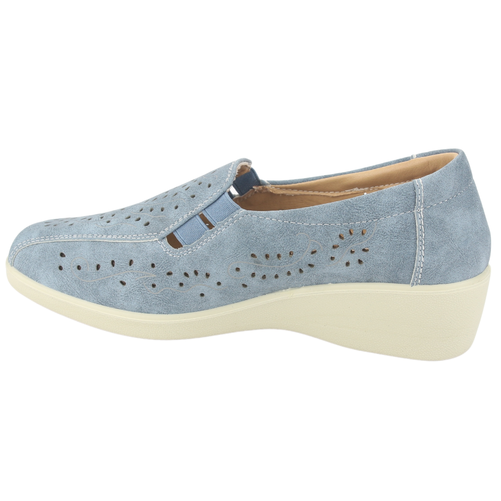 MOCASINES MUJER CHALADA AZUL DINA-1 CASUAL - 2