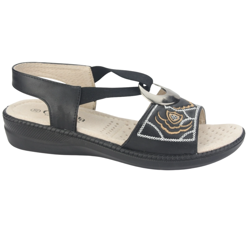 SANDALIAS MUJER CHALADA LENA-3 NEGRO CASUAL - 1