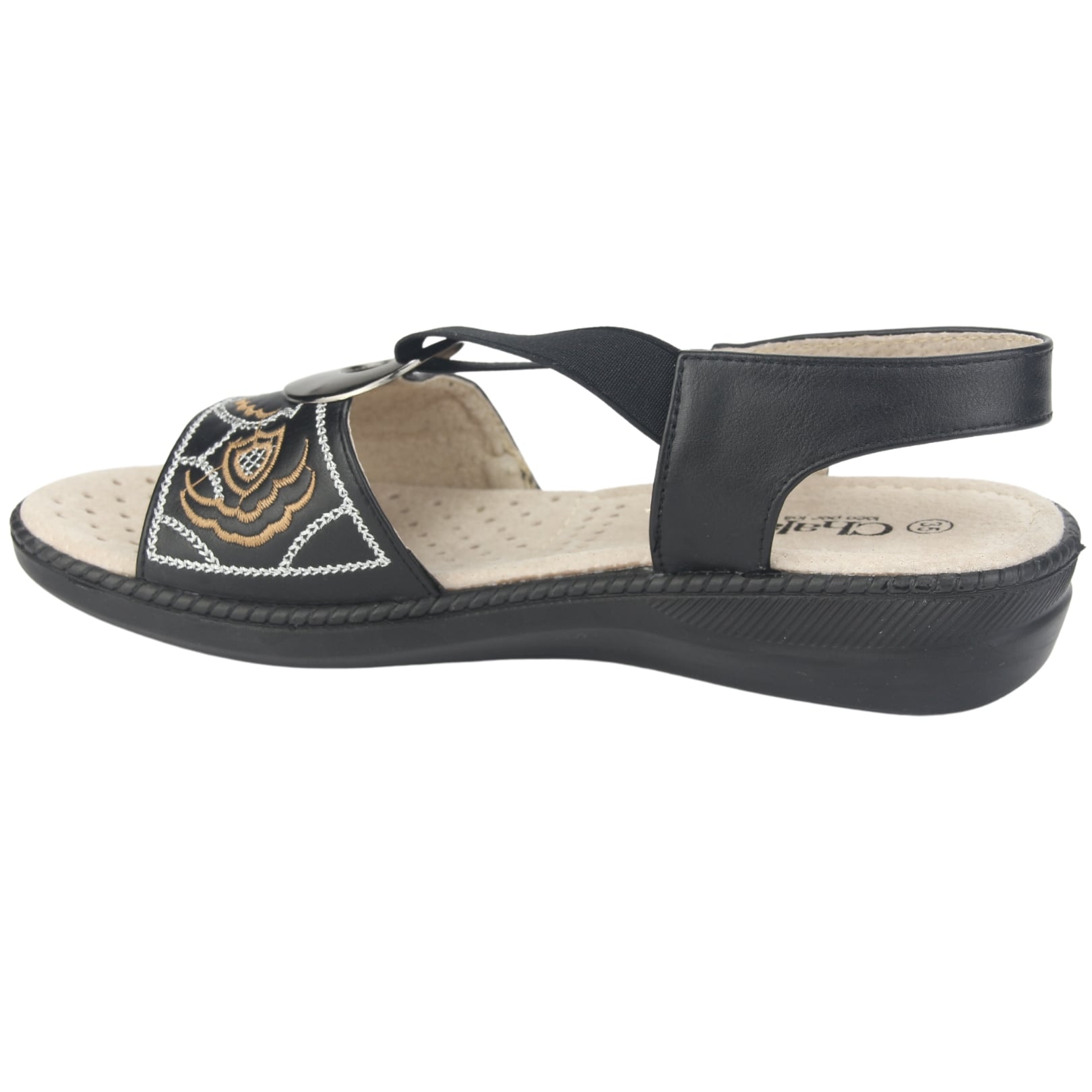 SANDALIAS MUJER CHALADA LENA-3 NEGRO CASUAL - 2