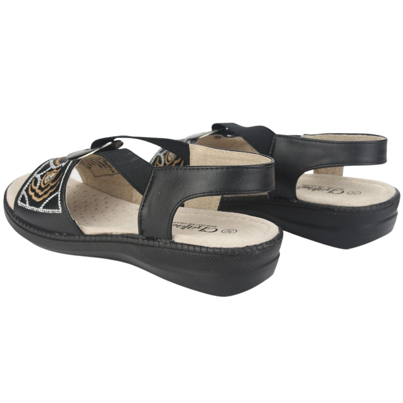 SANDALIAS MUJER CHALADA LENA-3 NEGRO CASUAL - 4