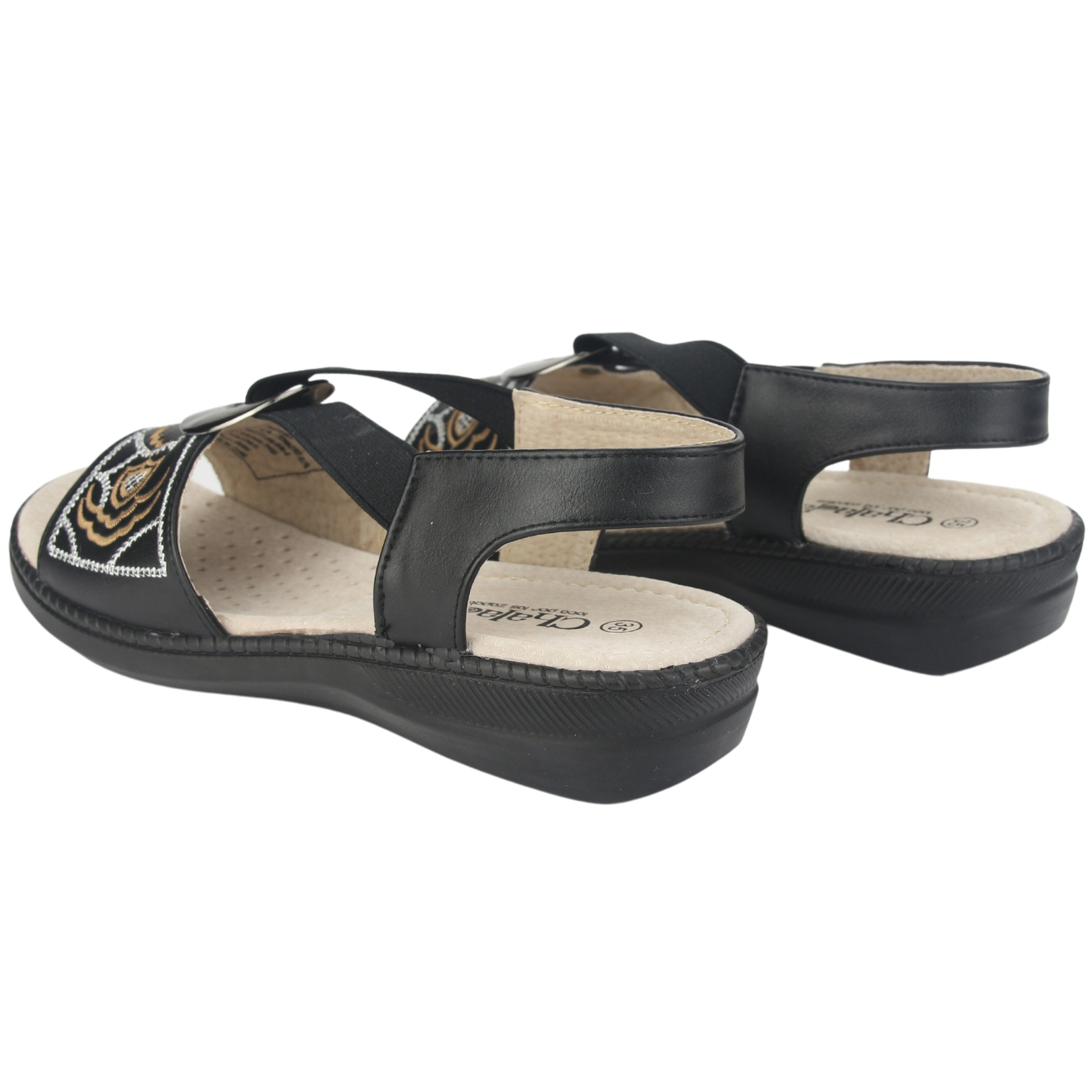 SANDALIAS MUJER CHALADA LENA-3 NEGRO CASUAL - 4