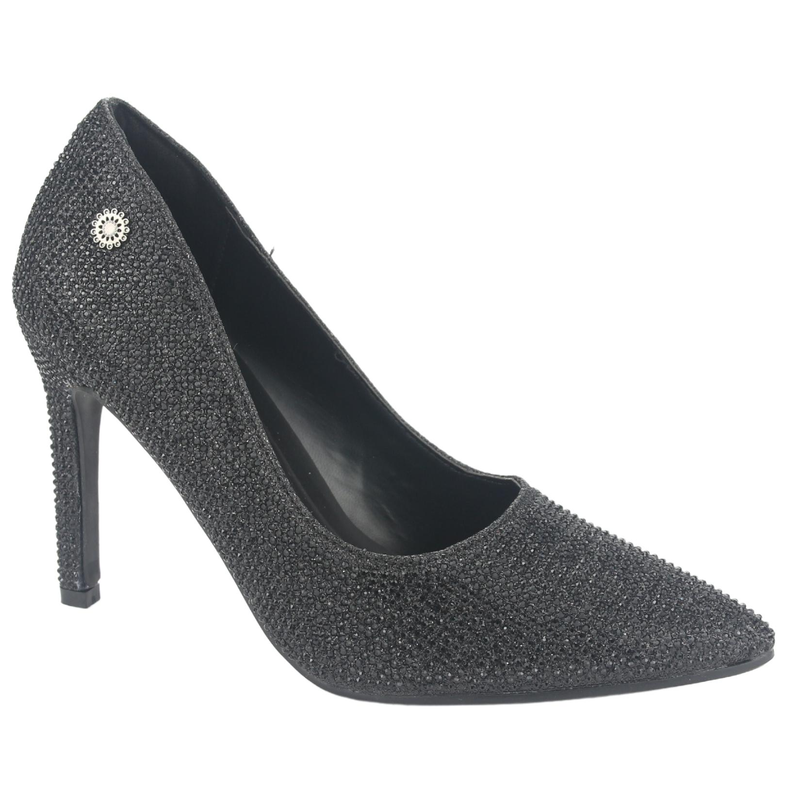 ZAPATO CHALADA MUJER CRISTAL-3 NEGRO CASUAL - 1
