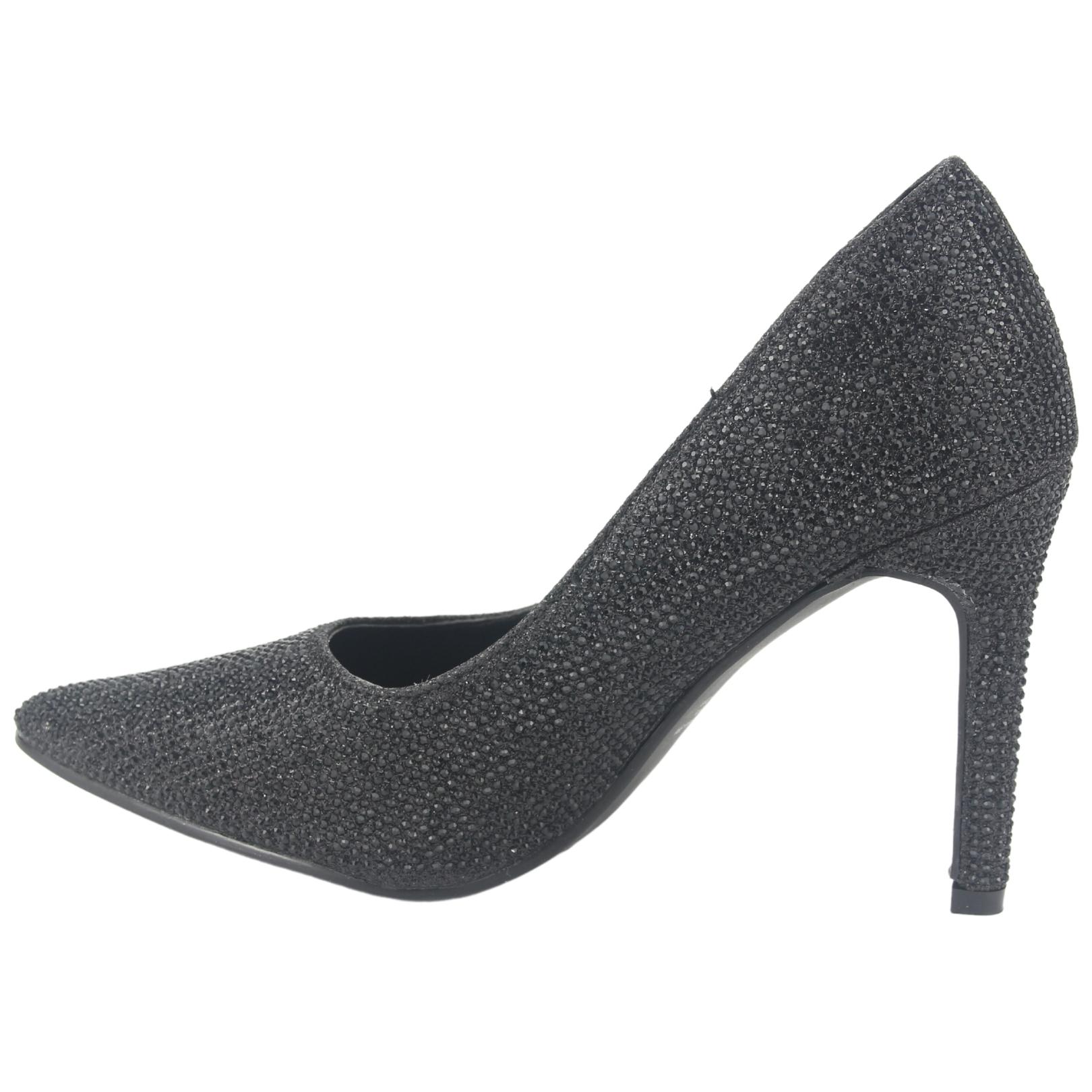 ZAPATO CHALADA MUJER CRISTAL-3 NEGRO CASUAL - 2