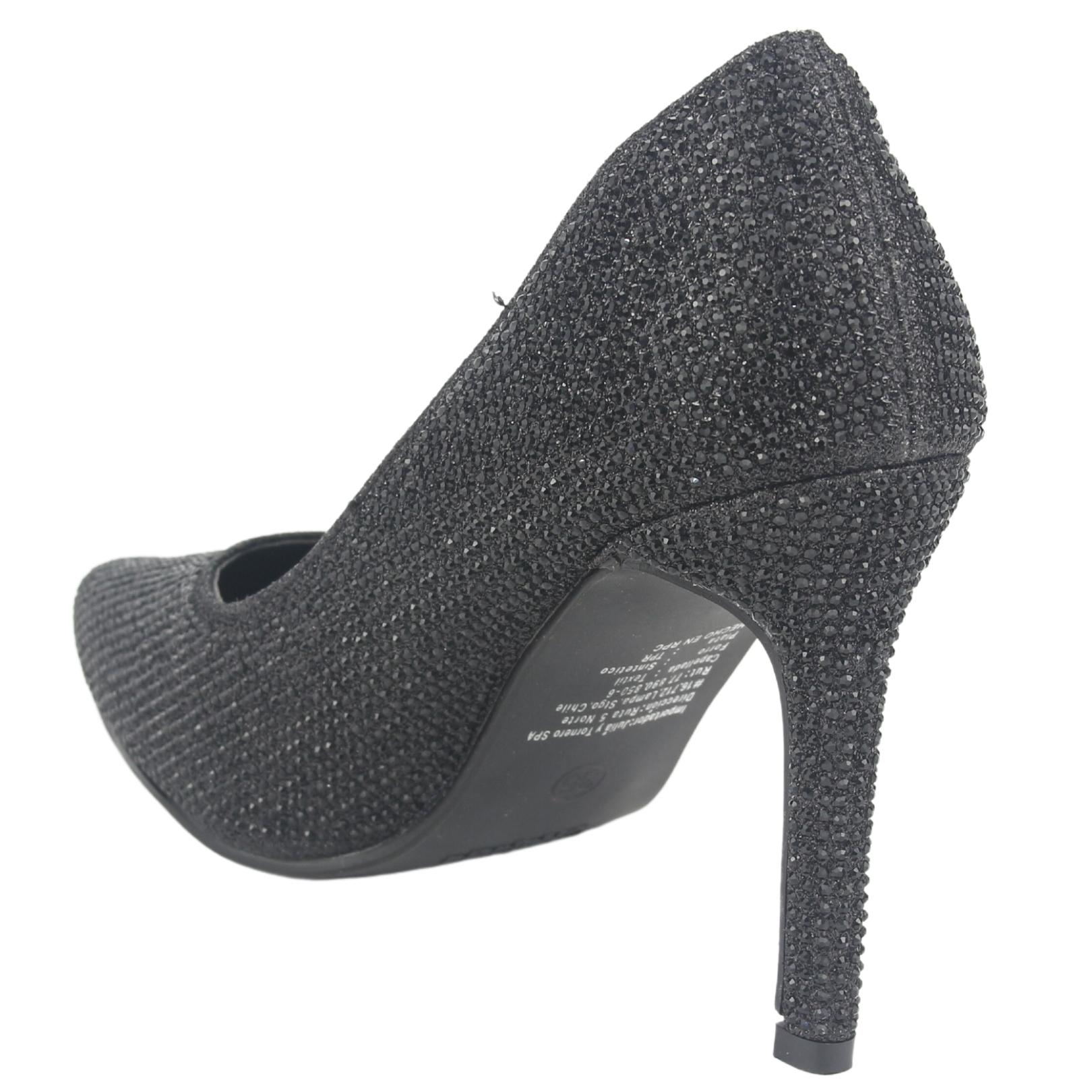 ZAPATO CHALADA MUJER CRISTAL-3 NEGRO CASUAL - 4