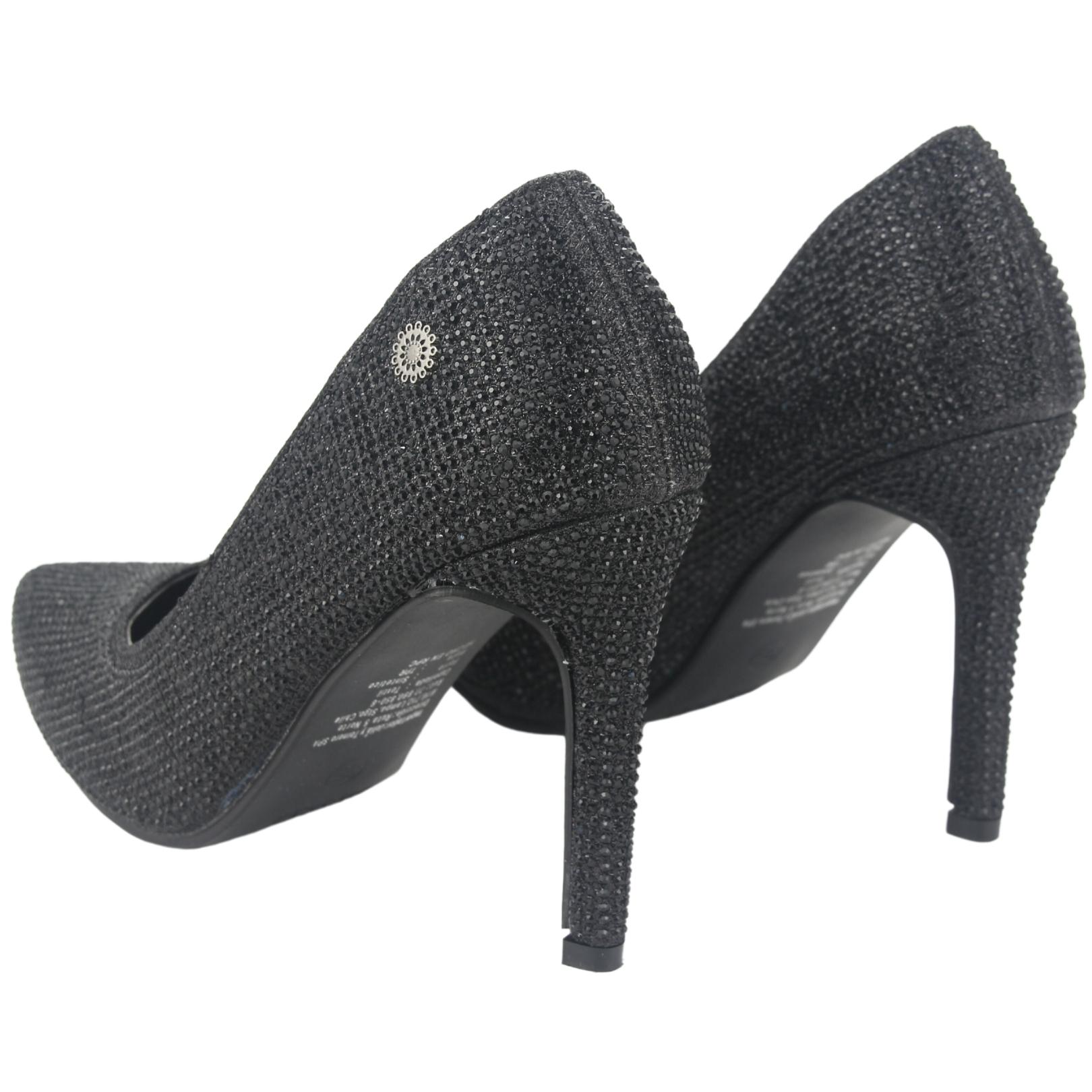 ZAPATO CHALADA MUJER CRISTAL-3 NEGRO CASUAL - 6