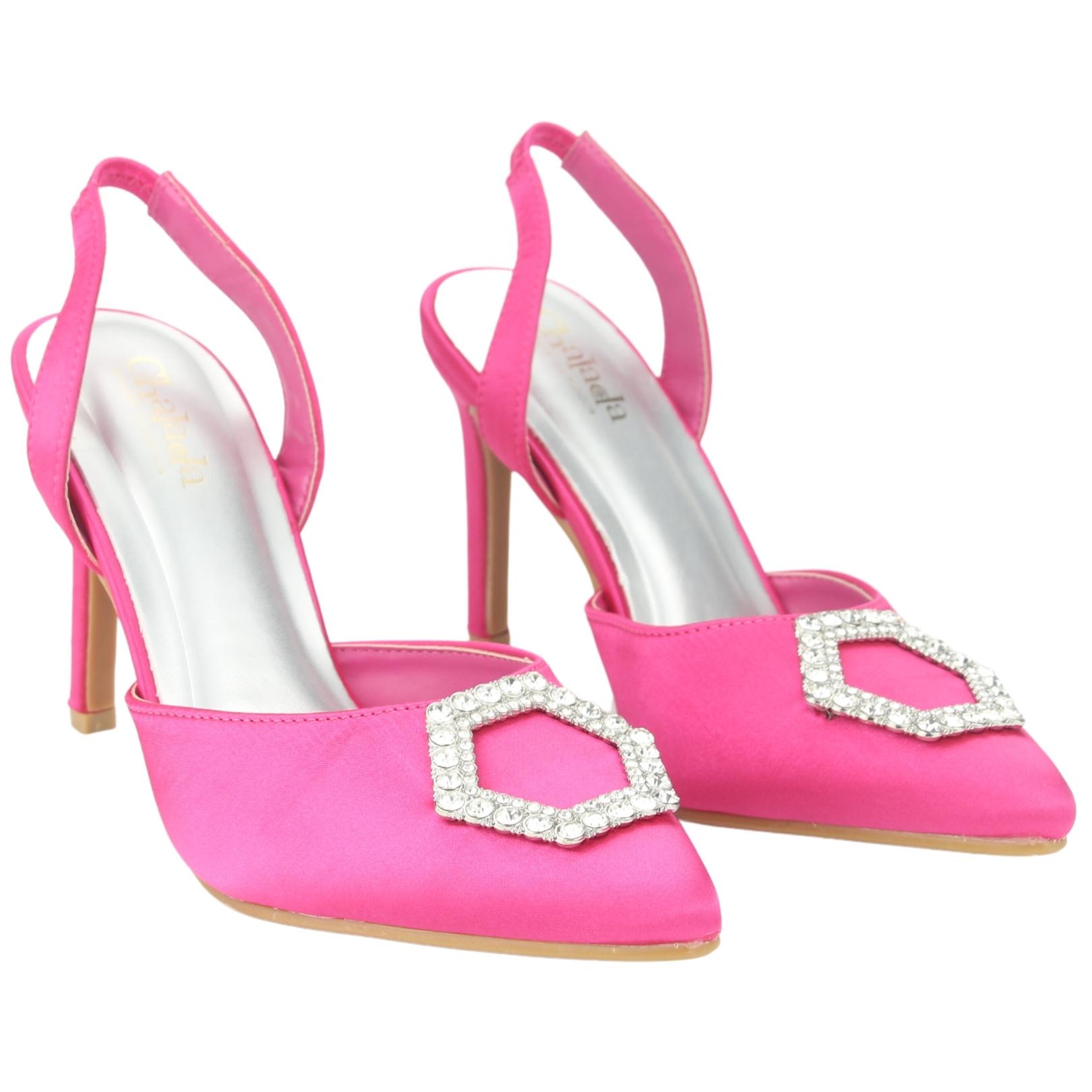 ZAPATO CHALADA MUJER CRISTAL-4 ROSADO CASUAL - 5