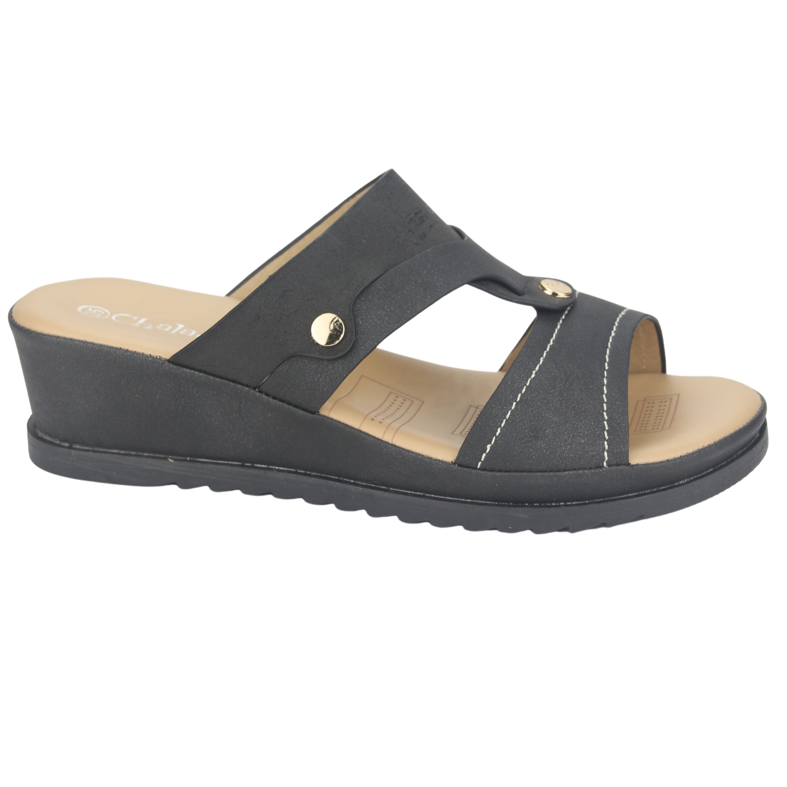 SANDALIAS MUJER CHALADA PIURA-17 NEGRO CASUAL - 1