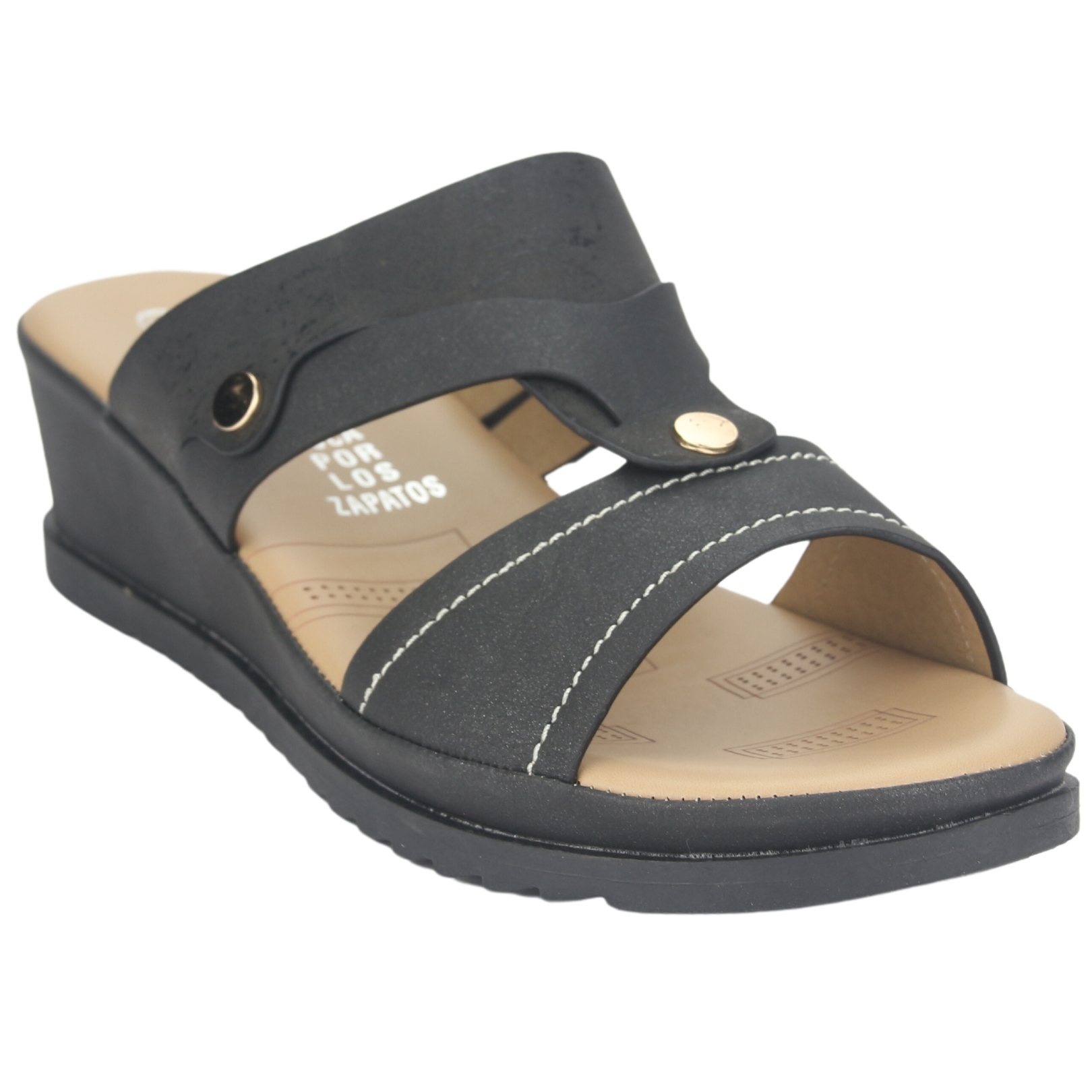 SANDALIAS MUJER CHALADA PIURA-17 NEGRO CASUAL - 3