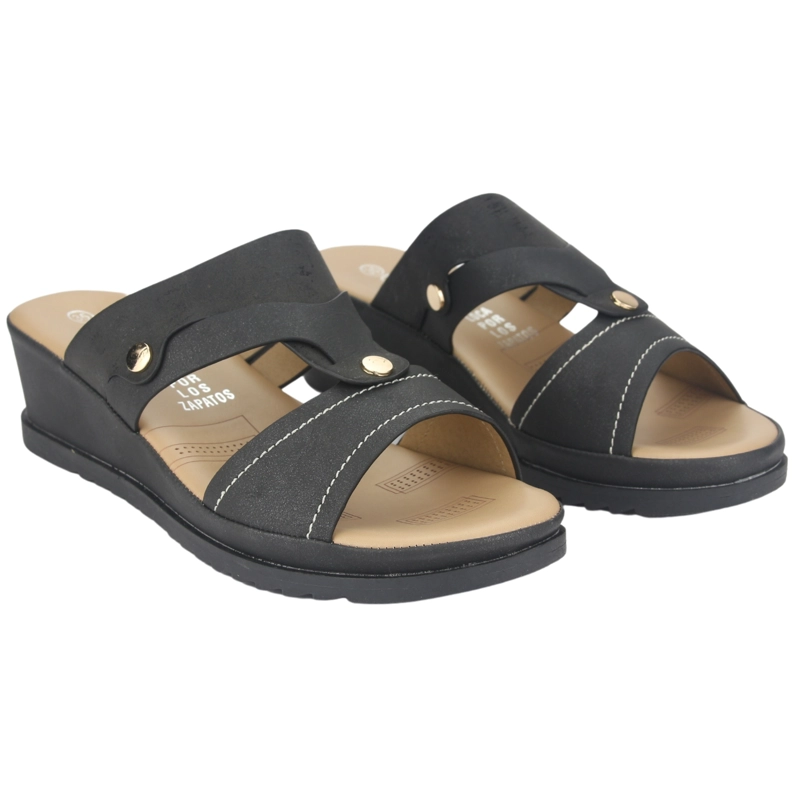 SANDALIAS MUJER CHALADA PIURA-17 NEGRO CASUAL - 5