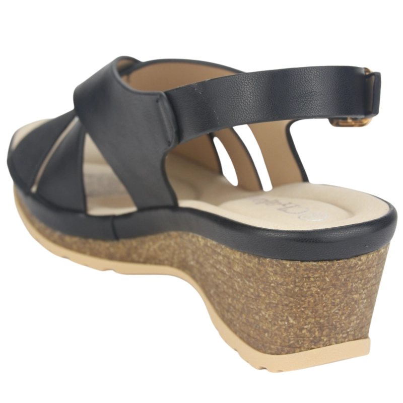 SANDALIA CHALADA MUJER ICA-30 NEGRO CASUAL - 4