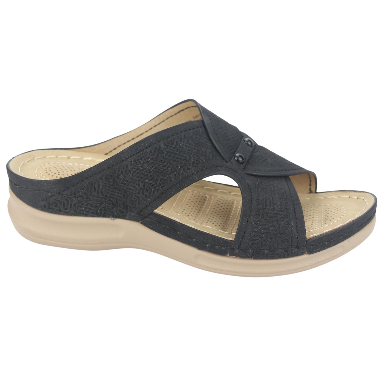 SANDALIAS MUJER CHALADA KON-16 NEGRO CASUAL - 1