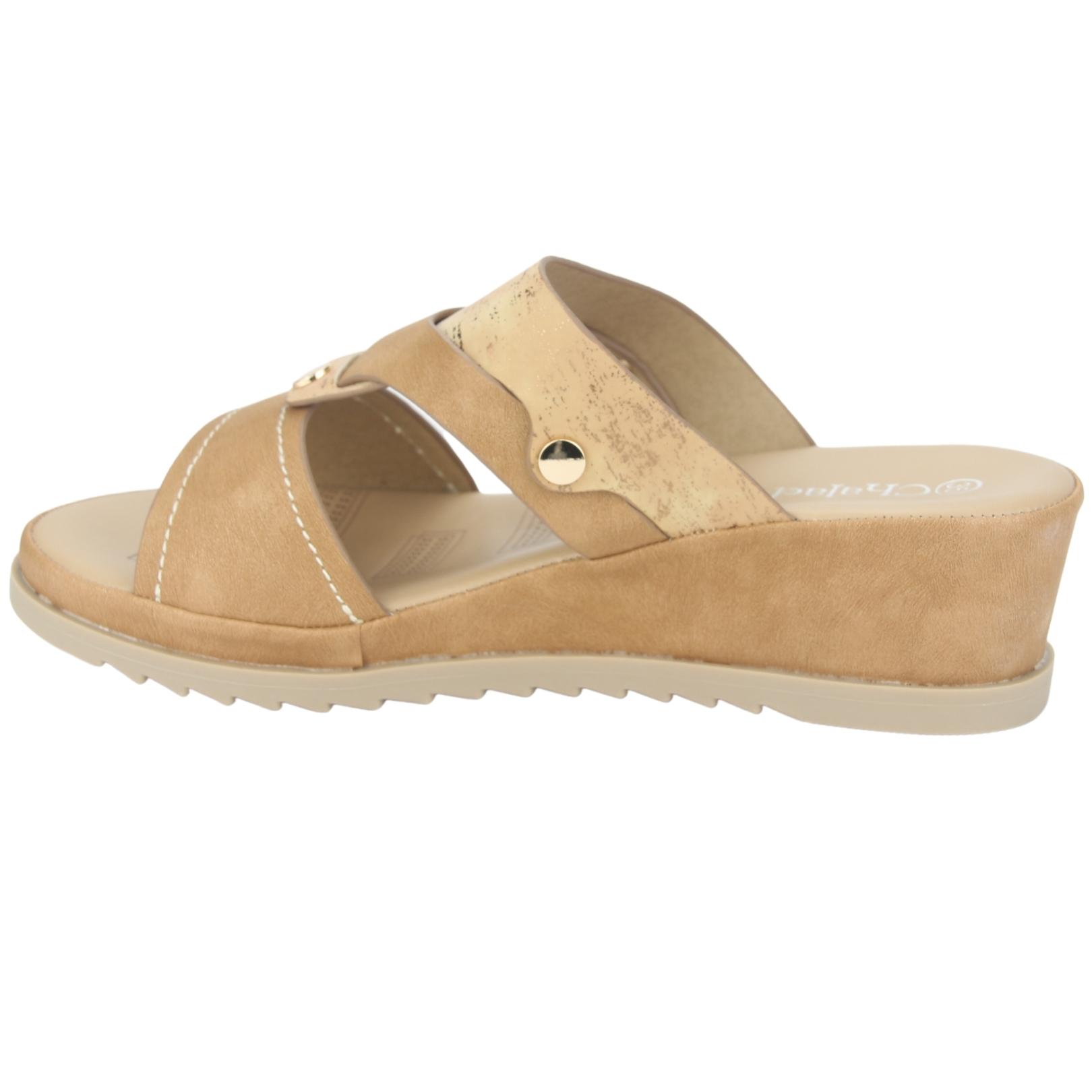 SANDALIAS MUJER CHALADA PIURA-17 CAMEL CASUAL - 2