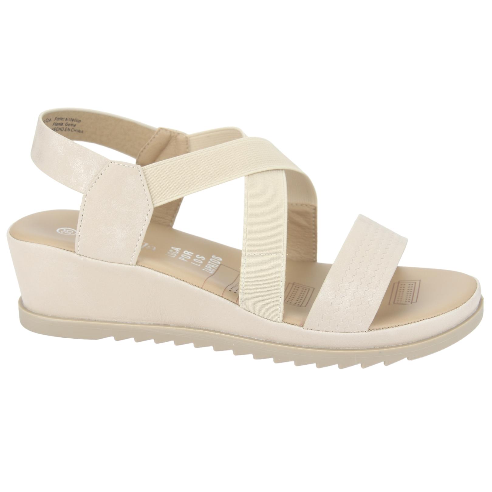 SANDALIA CHALADA MUJER PIURA-16 BEIGE CASUAL - 1