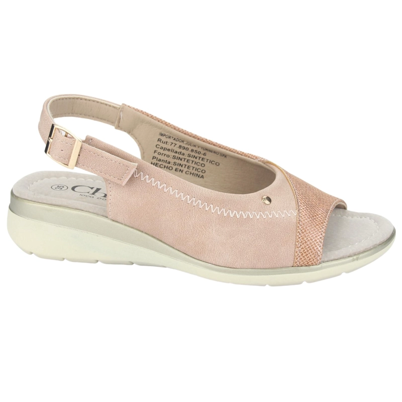 SANDALIAS MUJER CHALADA FLORO-5 ROSADO CASUAL - 1