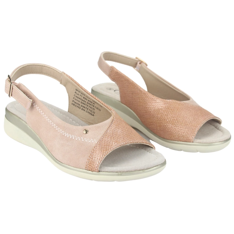 SANDALIAS MUJER CHALADA FLORO-5 ROSADO CASUAL - 5