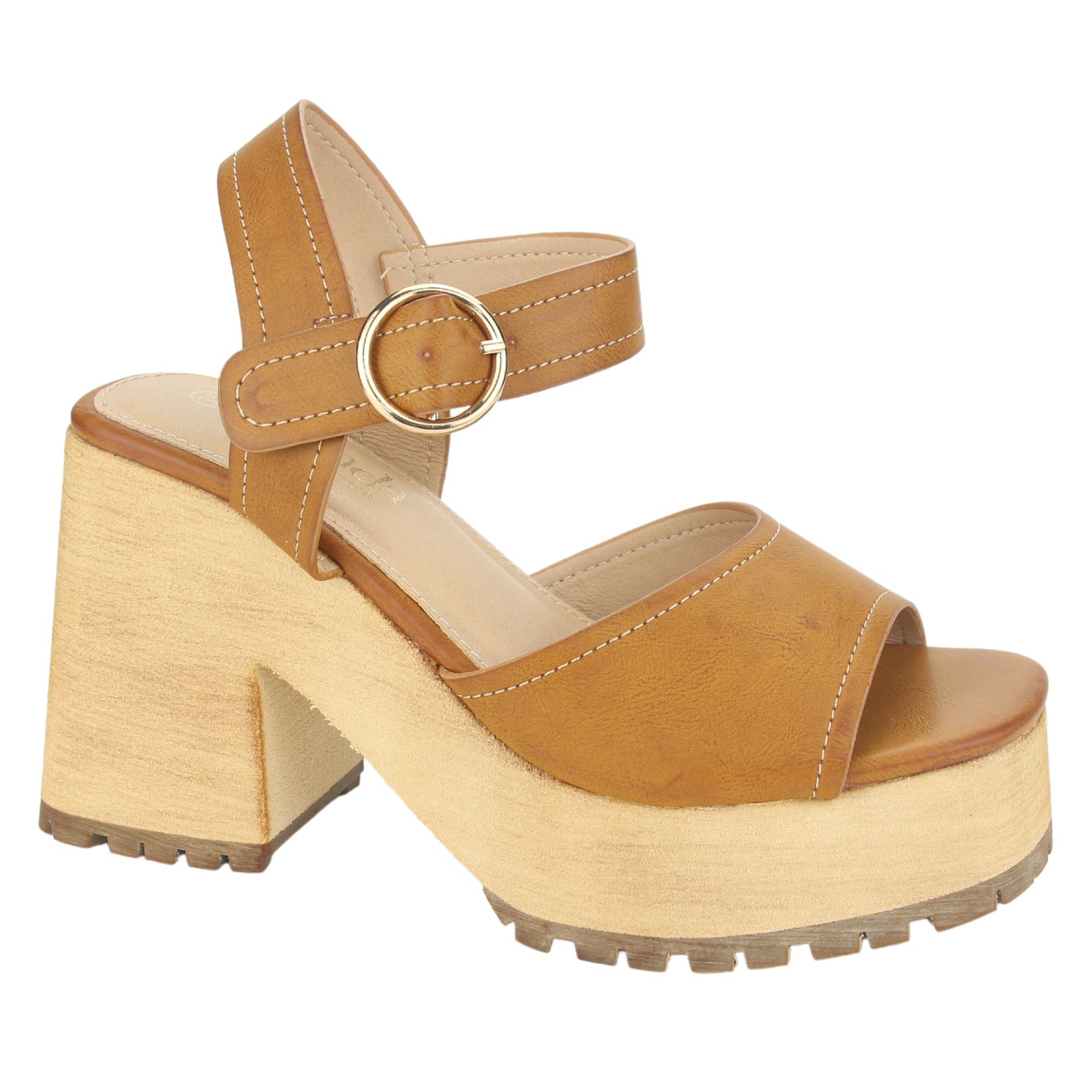 SANDALIA CHALADA MUJER VIVA-6 CAMEL CASUAL - 1