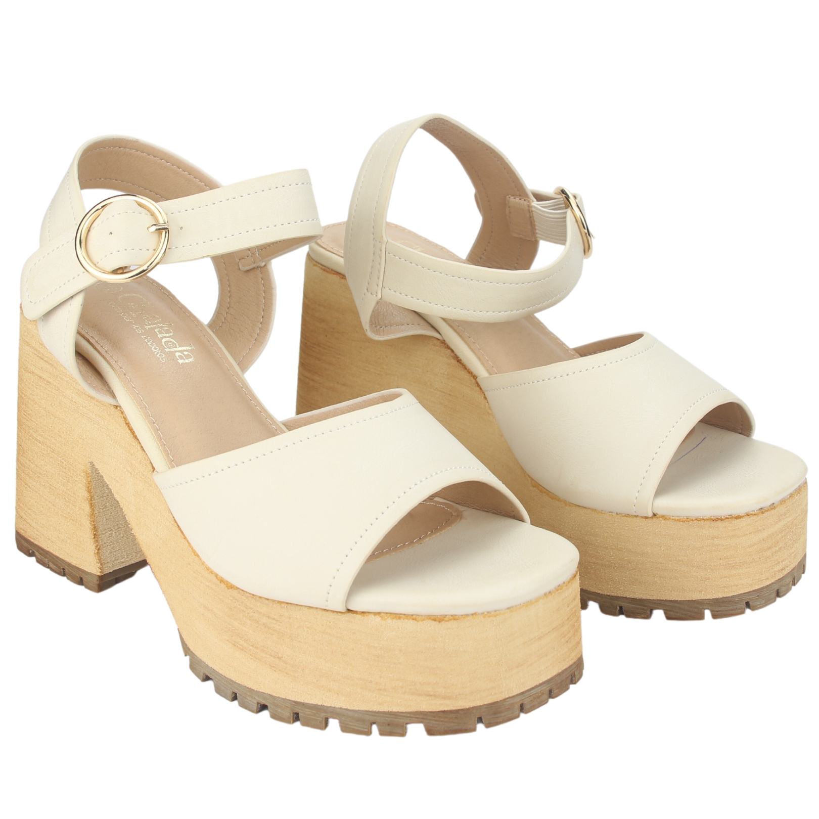 SANDALIAS MUJER CHALADA VIVA-6 BEIGE CASUAL - 4