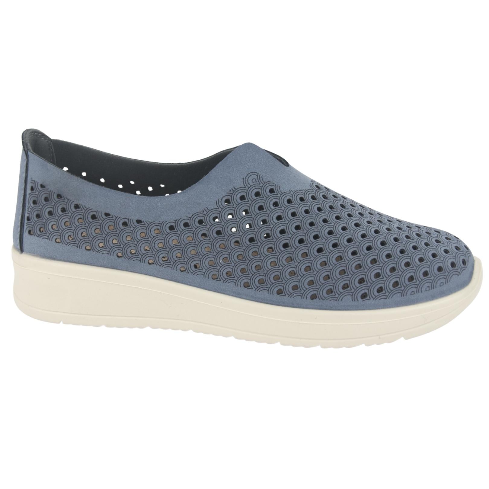 MOCASINES MUJER CHALADA AZUL MARINO DUSTER-1 CASUAL - 1