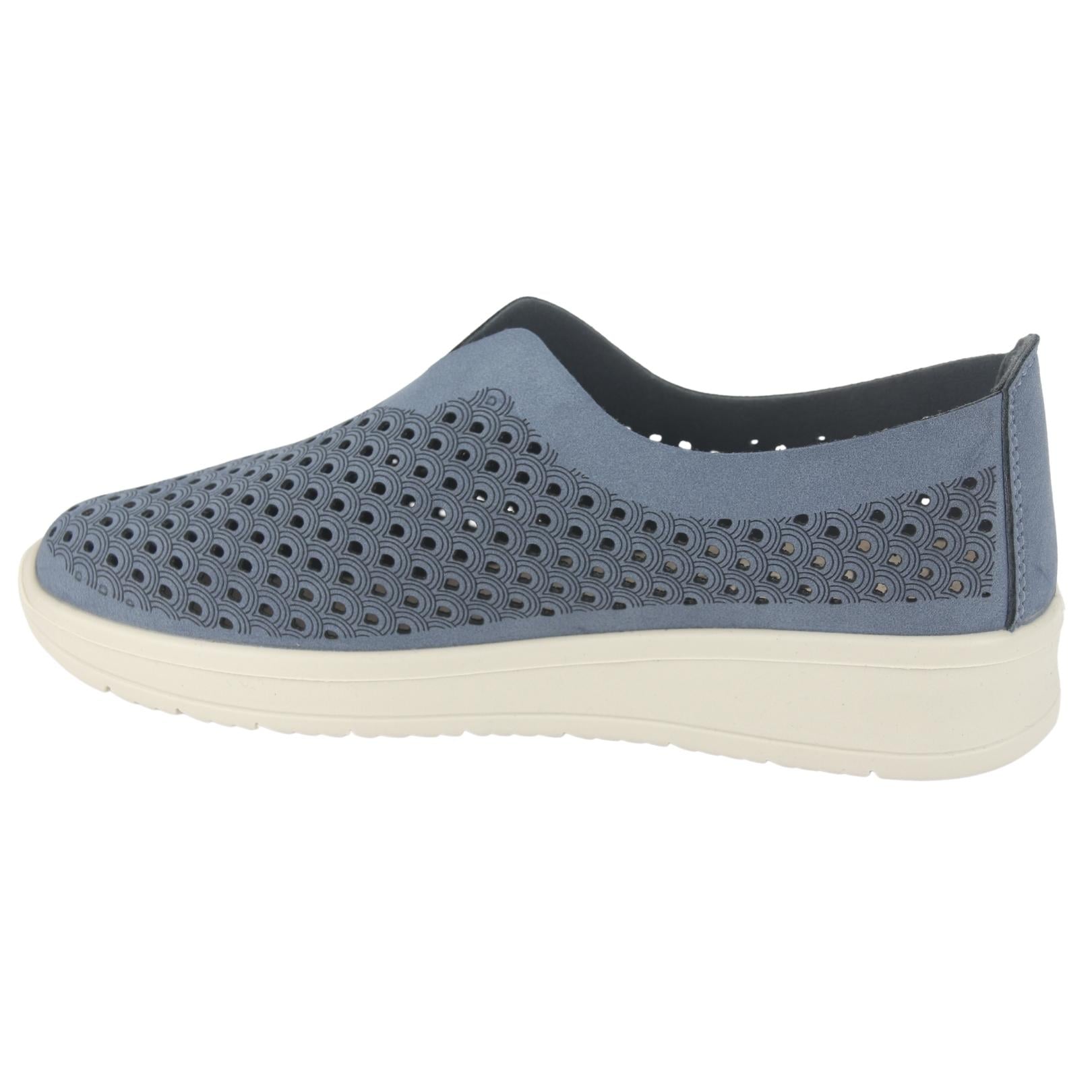 MOCASINES MUJER CHALADA AZUL MARINO DUSTER-1 CASUAL - 2