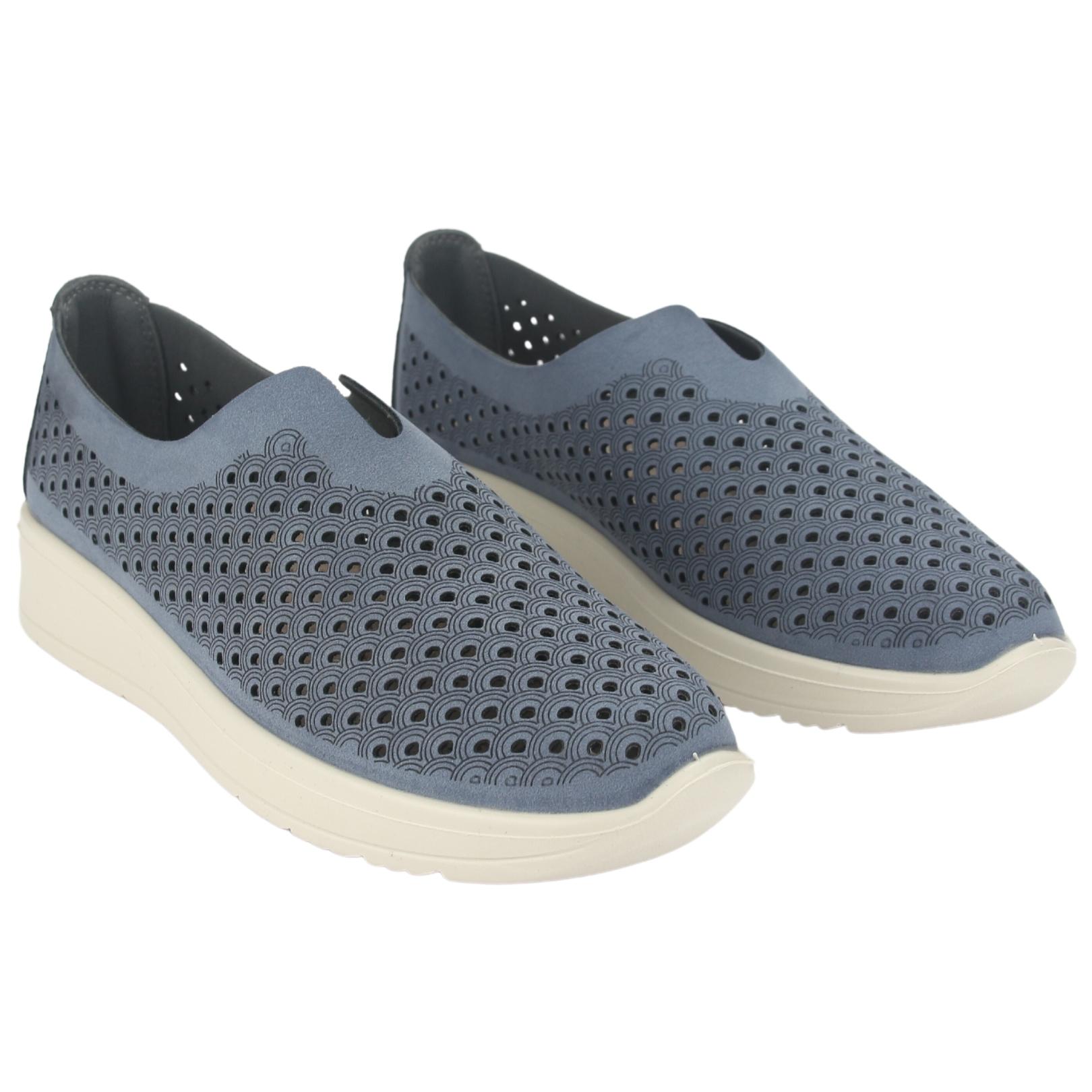 MOCASINES MUJER CHALADA AZUL MARINO DUSTER-1 CASUAL - 5