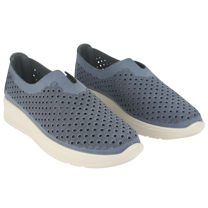 MOCASINES MUJER CHALADA AZUL MARINO DUSTER-1 CASUAL - 5