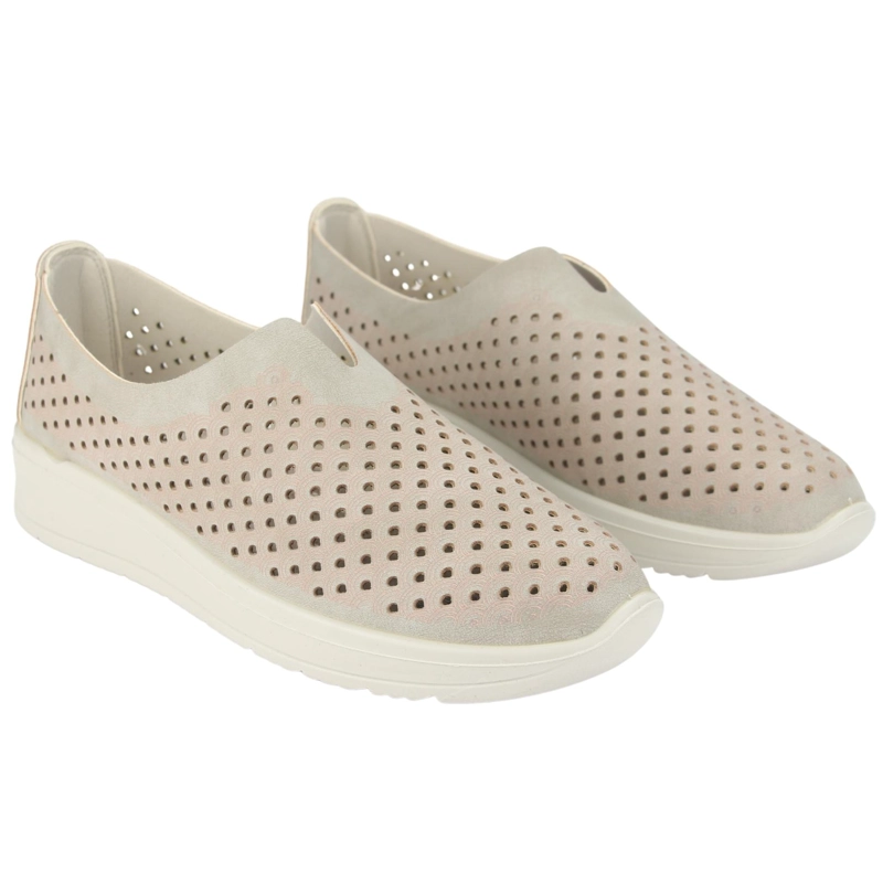 MOCASINES MUJER CHALADA TAUPE DUSTER-1 CASUAL - 5