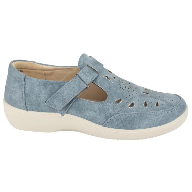 MOCASIN CHALADA MUJER DONG-1 AZUL CASUAL - 1
