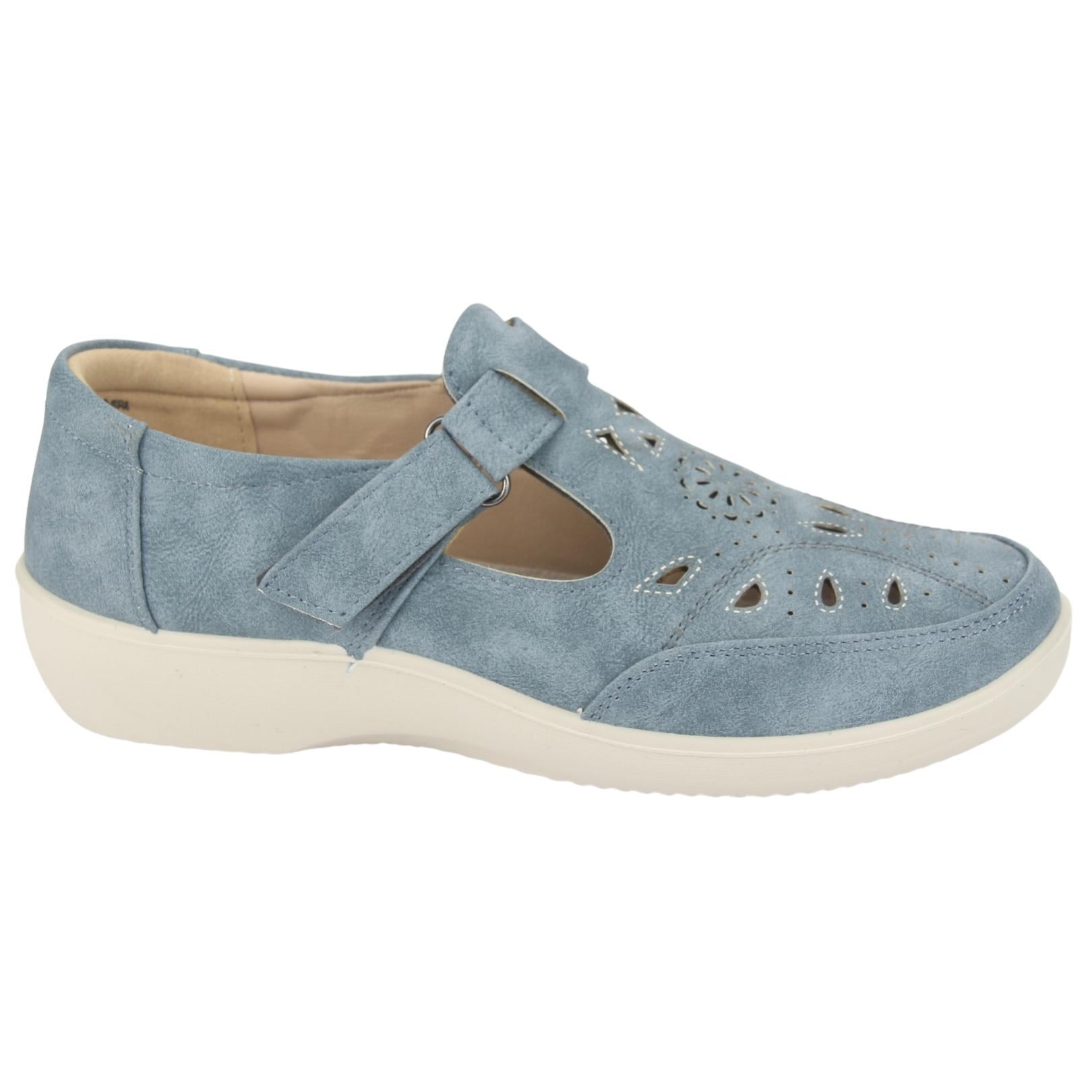 MOCASIN CHALADA MUJER DONG-1 AZUL CASUAL - 1