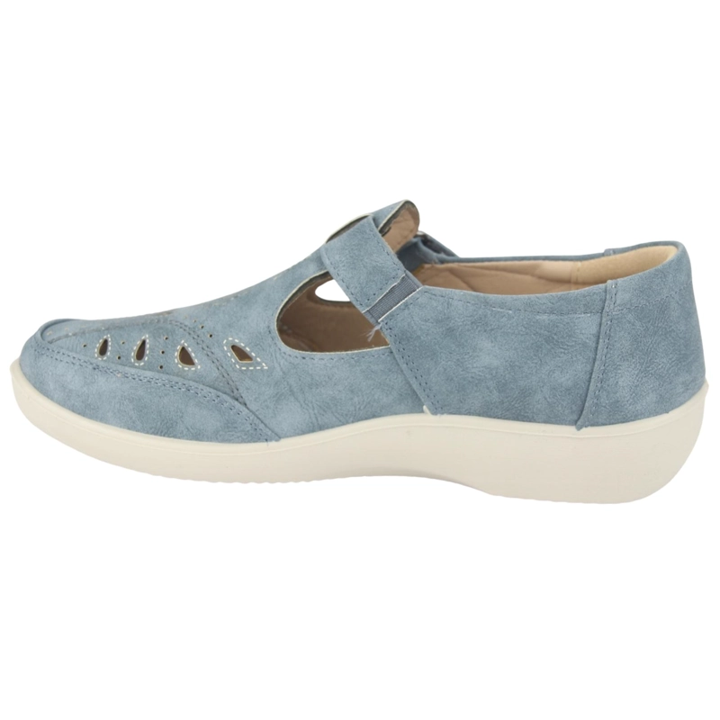 MOCASIN CHALADA MUJER DONG-1 AZUL CASUAL - 2