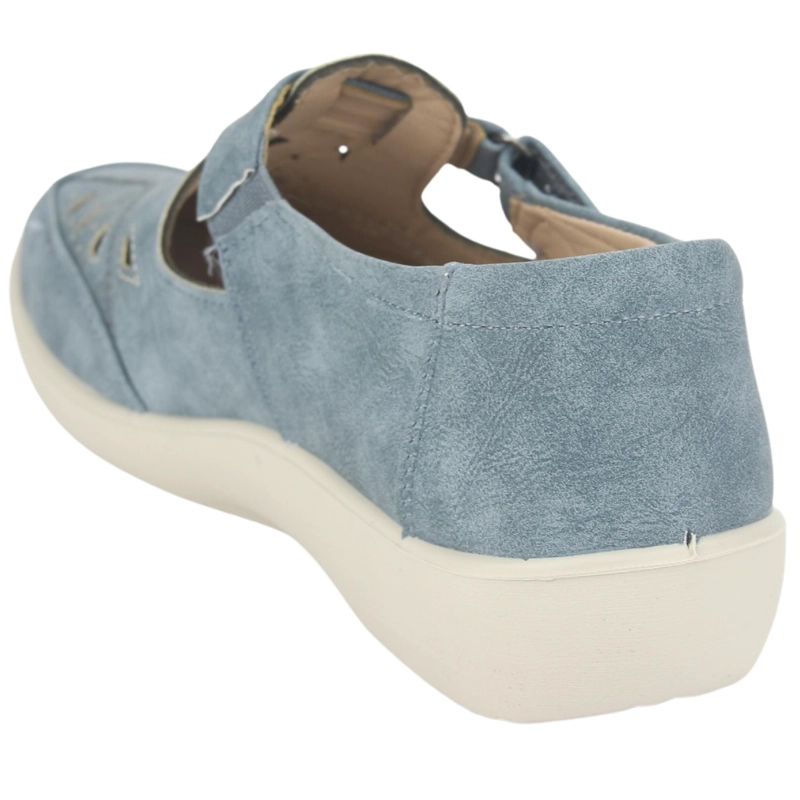 MOCASIN CHALADA MUJER DONG-1 AZUL CASUAL - 4