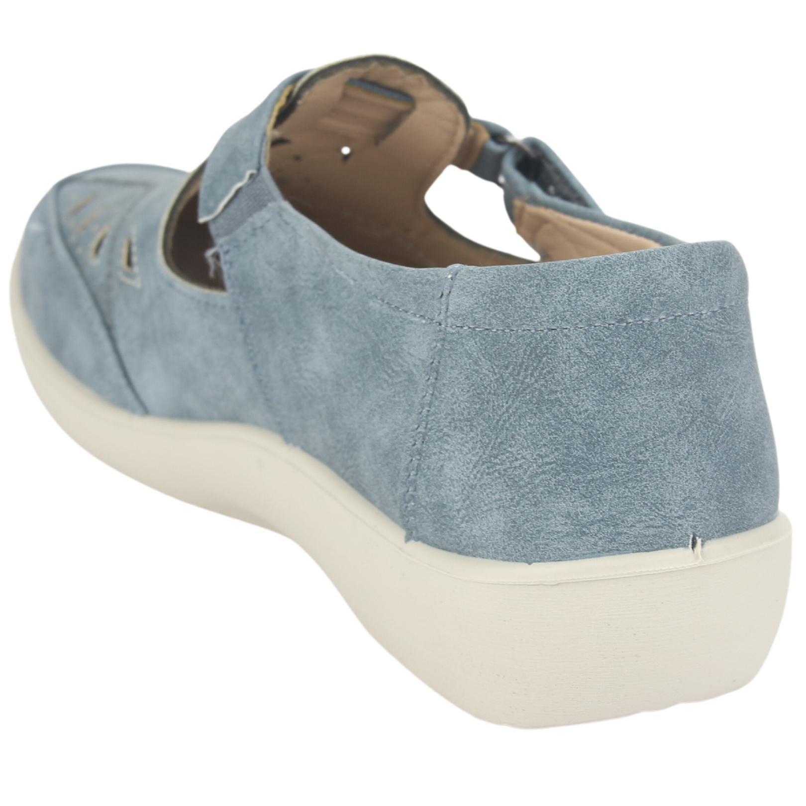 MOCASIN CHALADA MUJER DONG-1 AZUL CASUAL - 4