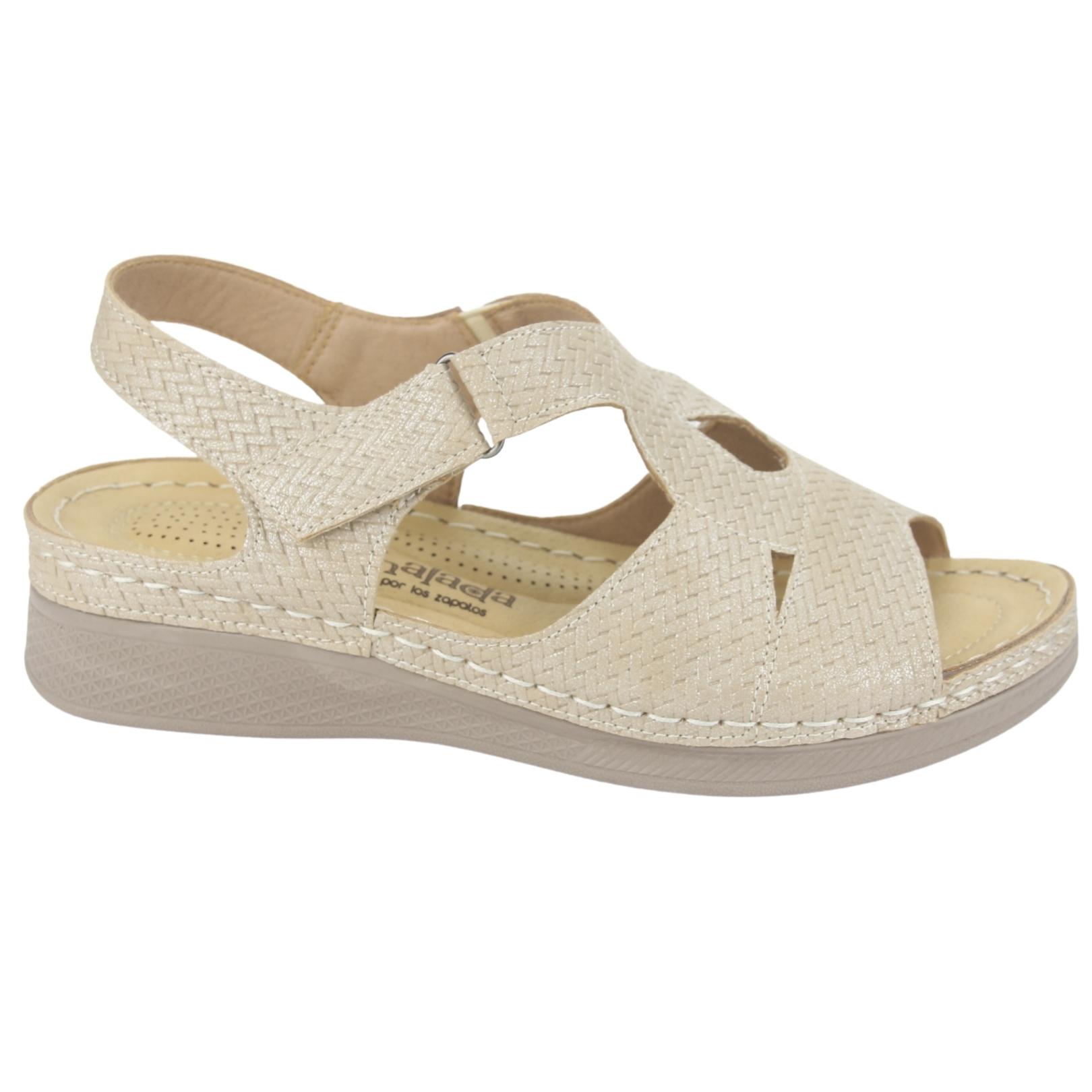 SANDALIAS MUJER CHALADA DIDI-2 DORADO CASUAL - 1