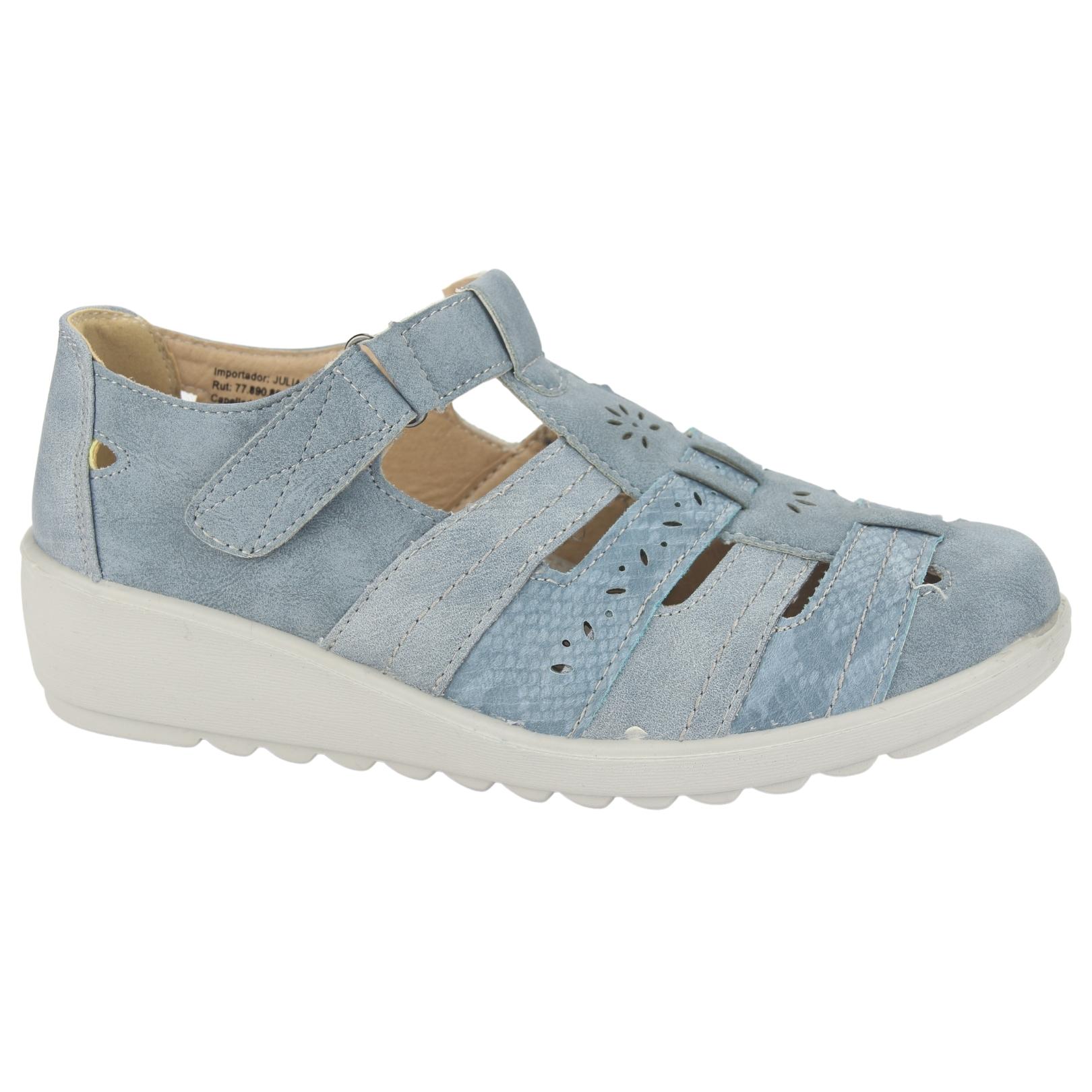 MOCASINES MUJER CHALADA AZUL DEZA-2 CASUAL - 1