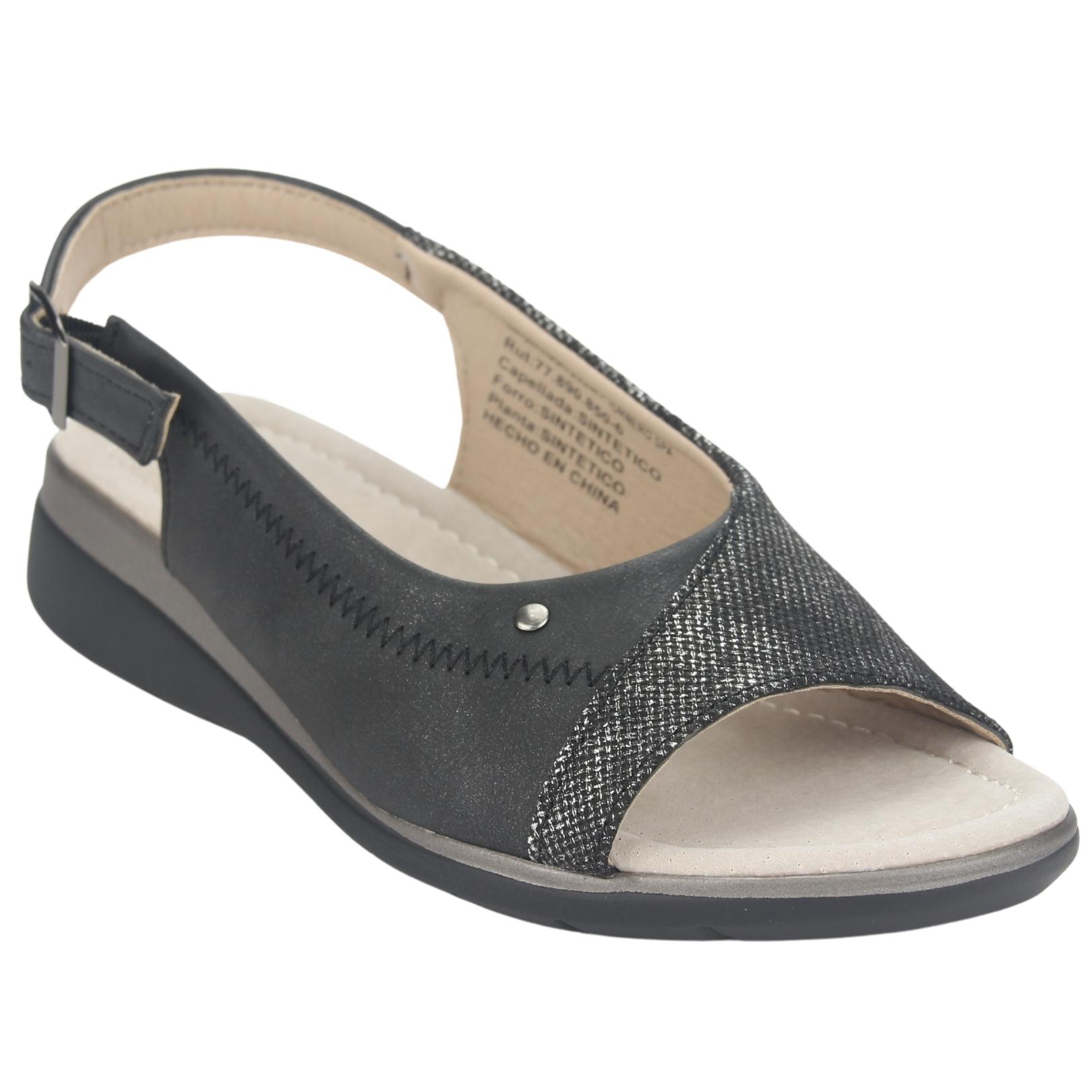 SANDALIA CHALADA MUJER FLORO-5 NEGRO CASUAL - 3