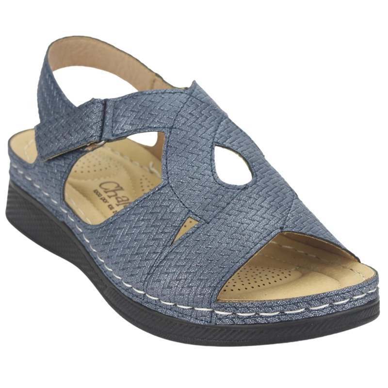 SANDALIAS MUJER CHALADA DIDI-2 AZUL CASUAL - 3