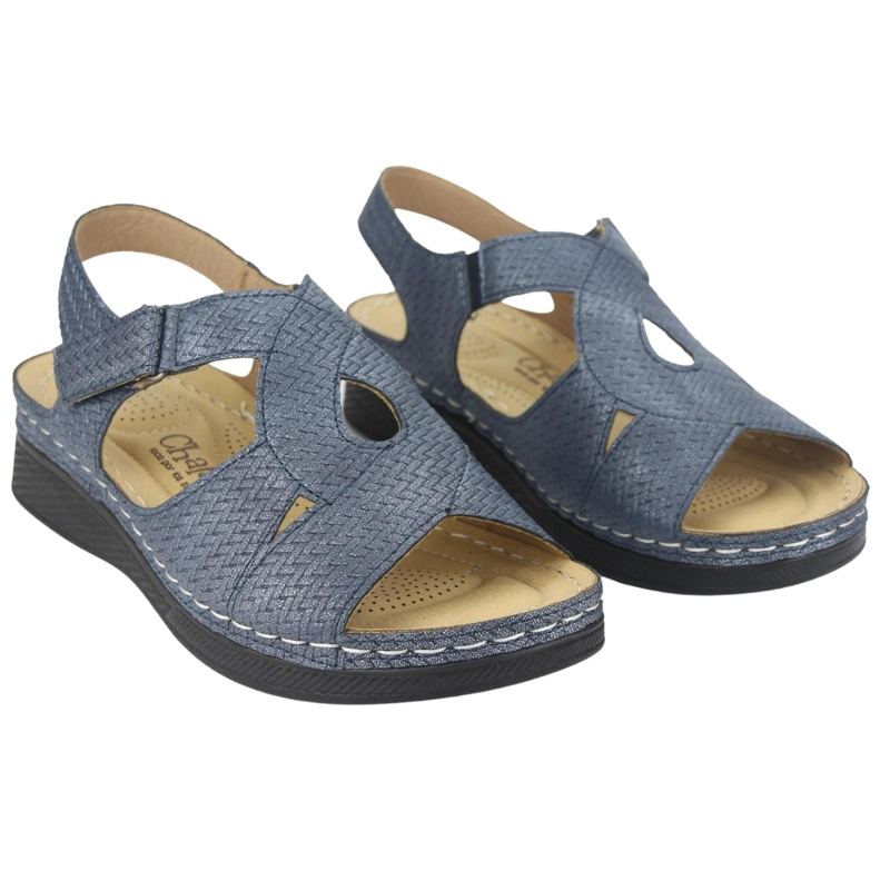SANDALIAS MUJER CHALADA DIDI-2 AZUL CASUAL - 5