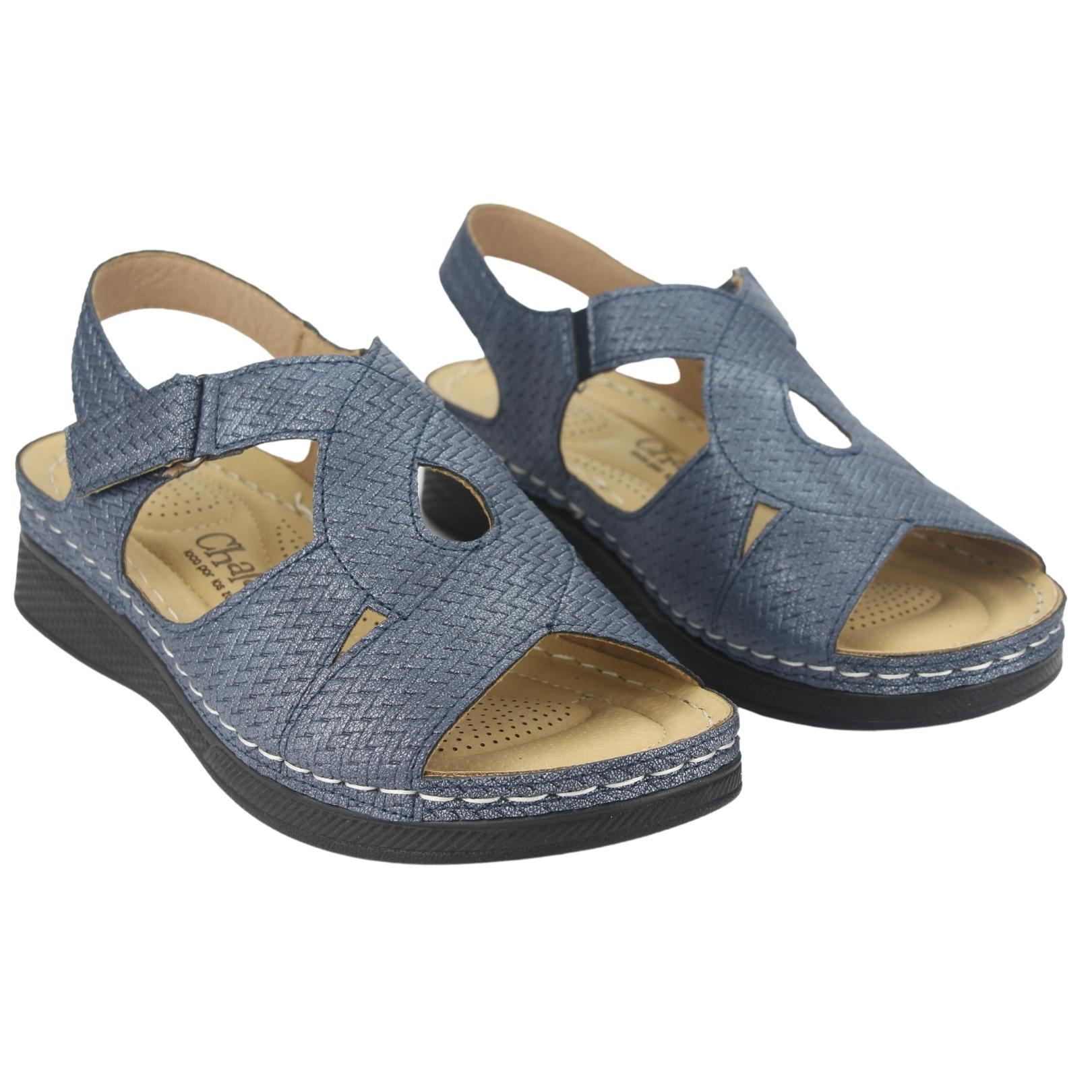 SANDALIAS MUJER CHALADA DIDI-2 AZUL CASUAL - 5