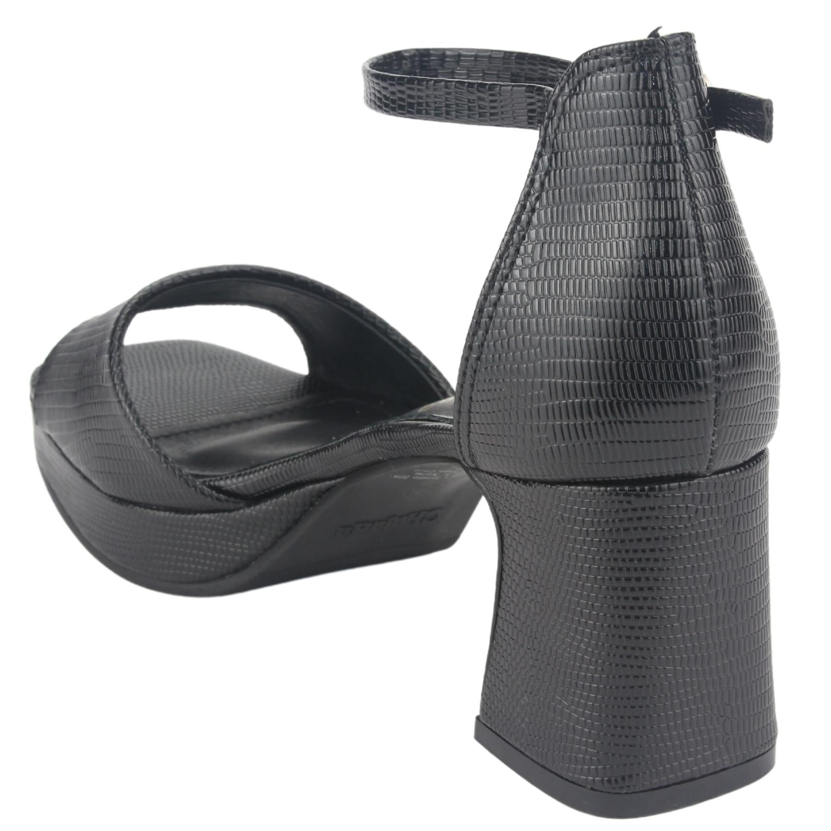SANDALIA CHALADA MUJER FLORA-2 NEGRO CASUAL - 4