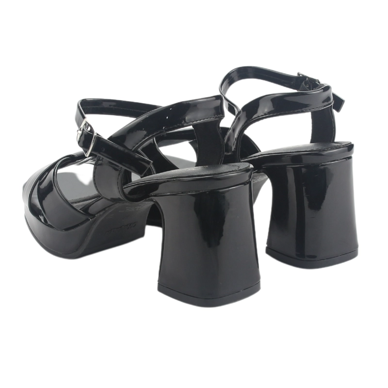 SANDALIAS MUJER CHALADA FLORA-1 NEGRO CASUAL - 6