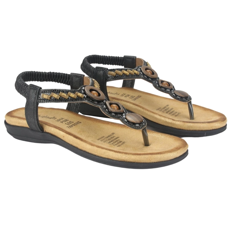 SANDALIAS MUJER CHALADA CLARA-6 NEGRO CASUAL - 4