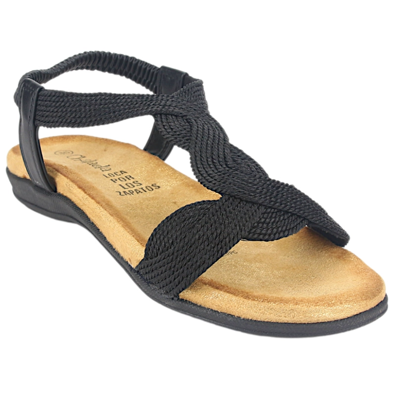 SANDALIAS MUJER CHALADA CLARA-5 NEGRO CASUAL - 3