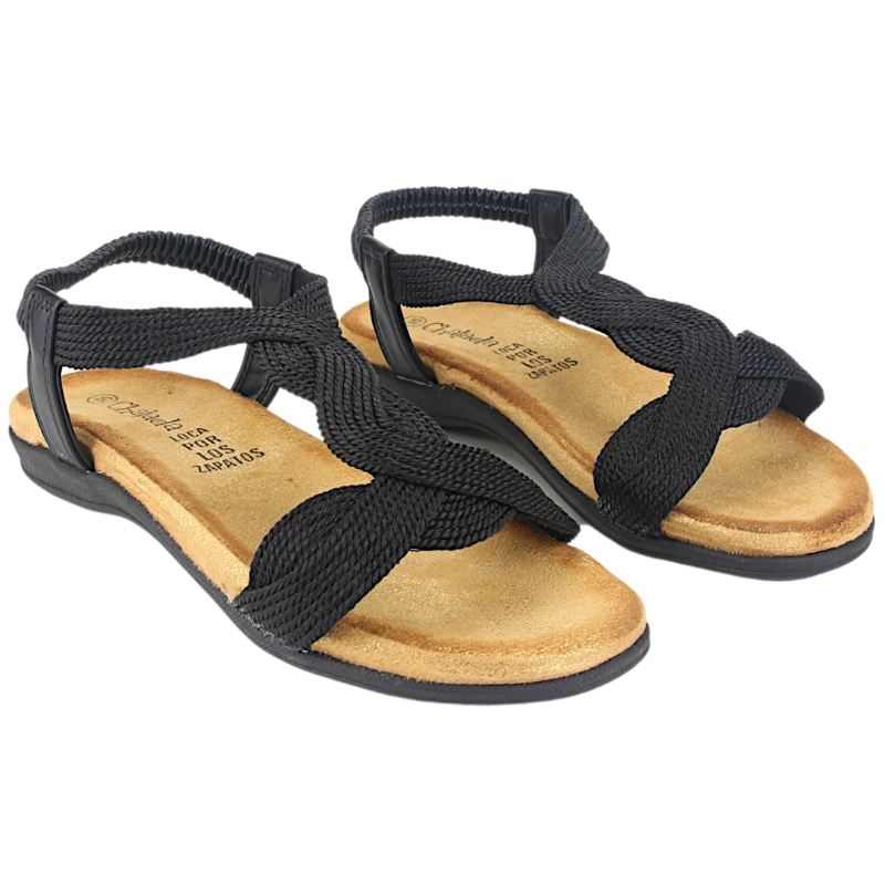 SANDALIAS MUJER CHALADA CLARA-5 NEGRO CASUAL - 4