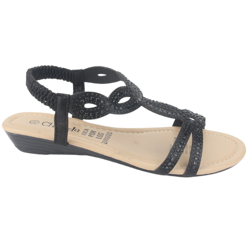 SANDALIA CHALADA MUJER CALL-16 NEGRO CASUAL - 1