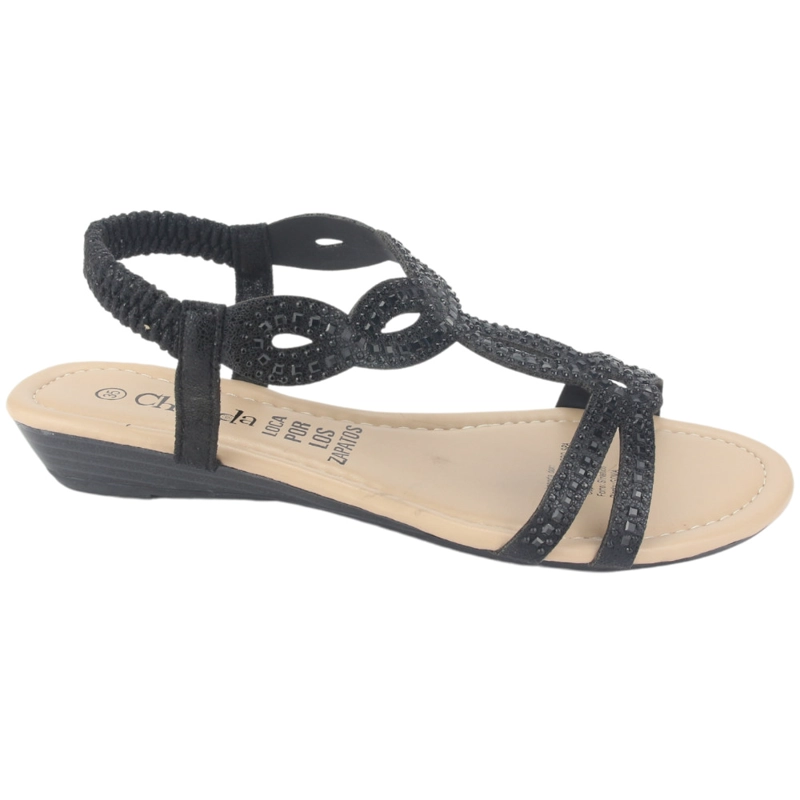 SANDALIAS MUJER CHALADA CALL-16 NEGRO CASUAL - 1
