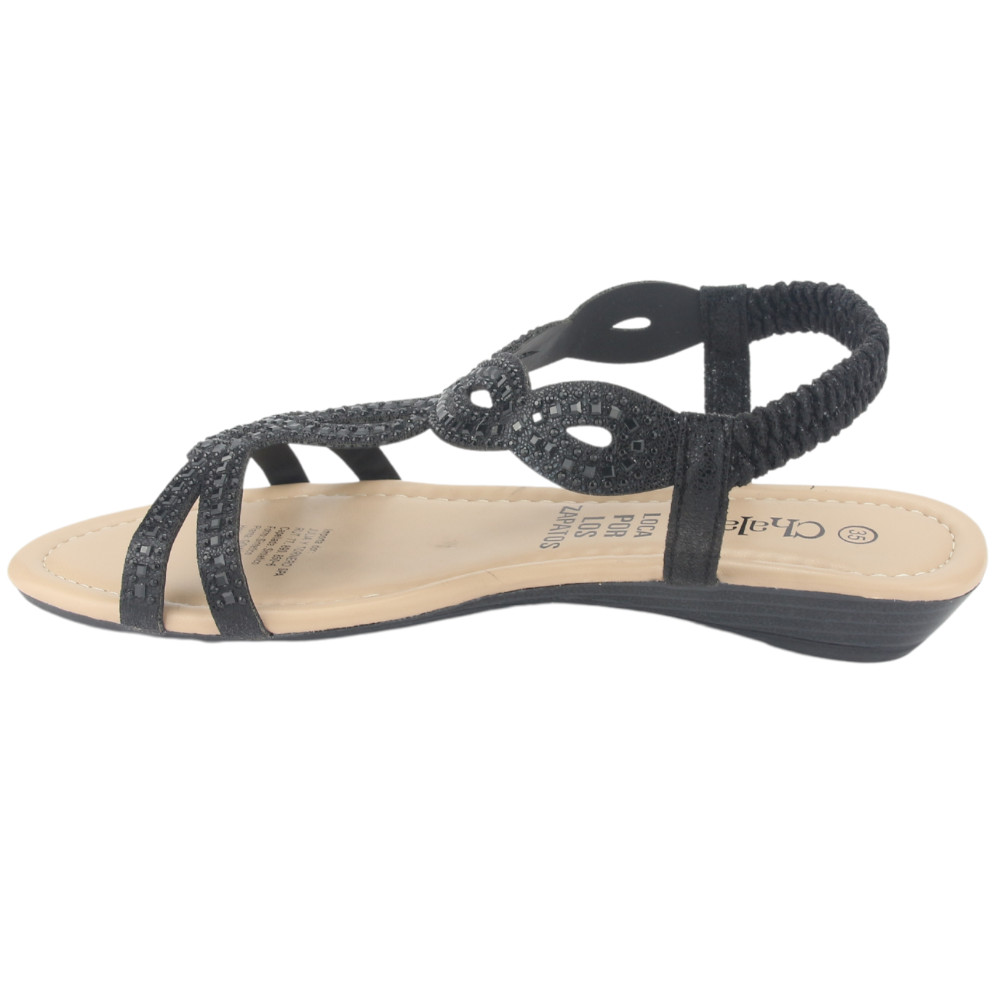 SANDALIA CHALADA MUJER CALL-16 NEGRO CASUAL - 2
