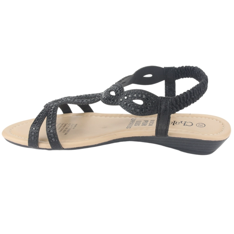 SANDALIAS MUJER CHALADA CALL-16 NEGRO CASUAL - 2