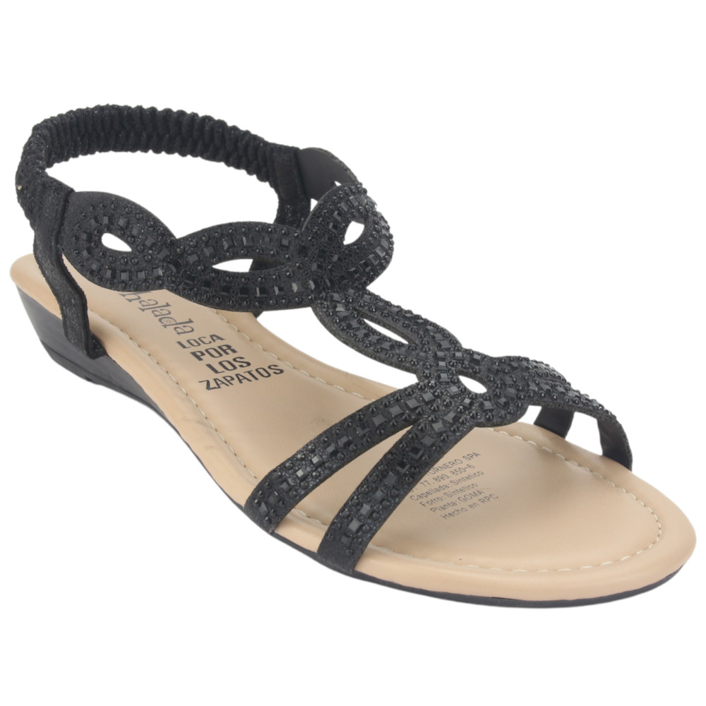 SANDALIA CHALADA MUJER CALL-16 NEGRO CASUAL - 3